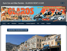 Tablet Screenshot of glarosrentacar.gr